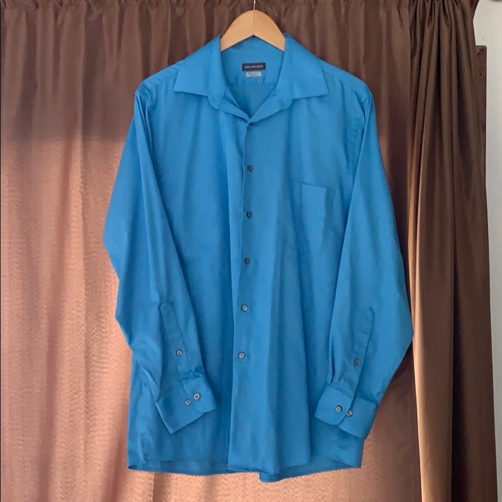 blue dress shirt